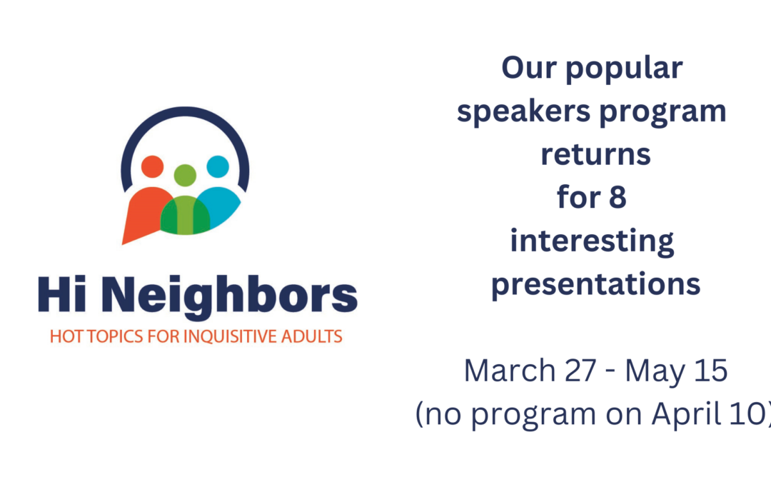Hi Neighbors Speakers Programs